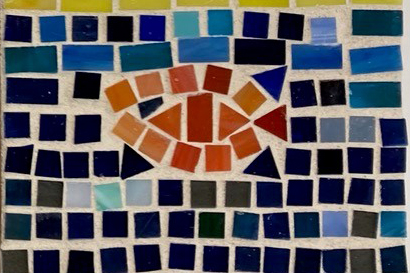 A colorful tile mosaic